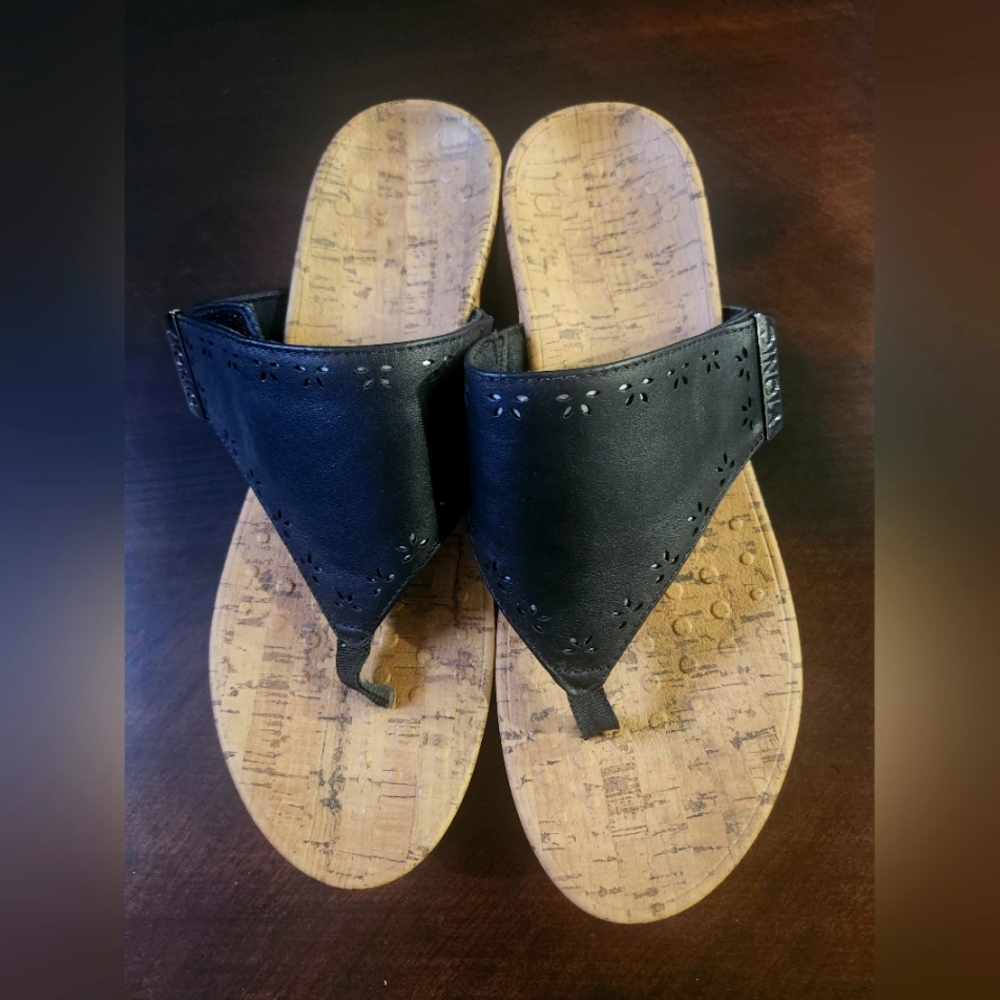 Women’s Size 10 Vionic Anitra Wedge Sandals Podiatrist Designed EUC